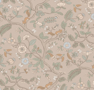 Loymina Загадочный лес IMG7 001/1 для кухни для детской для спальни для гостиной для кабинета для загородного дома для комнаты серый светло-серый серо-бежевый